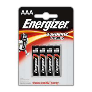 Energizer Alkaline Power AAA 4 pack