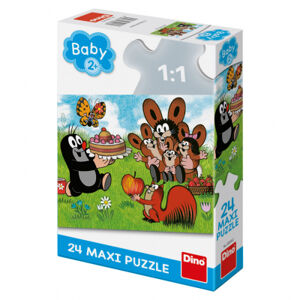 Puzzle 24 dílků: maxi Krtek narozeniny