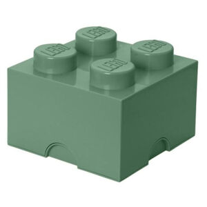 LEGO úložný box 250 x 250 x 180 mm - army zelená