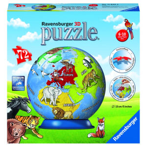 Puzzle Malovaný globus 72 dílků