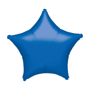 Foliový balón hvězda 48 cm, modrá metallic