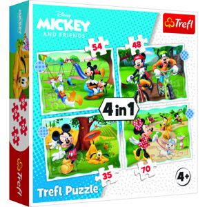 Puzzle 4v1 Mickey a Minnie