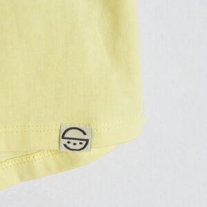Basic tričko s krátkým rukávem- žluté - 134 YELLOW