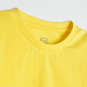 Basic tričko s krátkým rukávem- žluté - 92 YELLOW