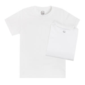 Basic tričko s krátkým rukávem 2 ks- bílé - 92 MIX