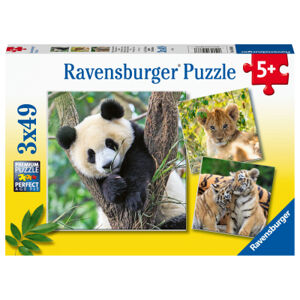 Puzzle Panda, tygr a lev 3x49 dílků