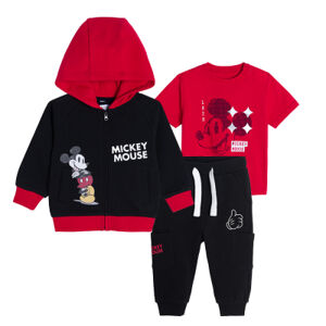 Chlapecký set Mickey Mouse- černá, červená - 62 MIX