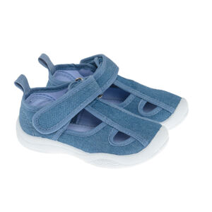 Sandály na suchý zip- modré - 27 NAVY BLUE