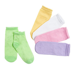Kotníkové ponožky 5 ks- více barev - 22_24 MIX