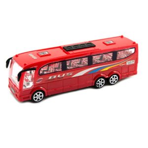 Autobus na setrvačník 25 cm - červená