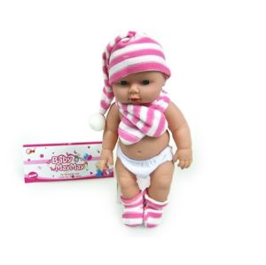 Panenka - miminko s plným bříškem 30cm - růžové