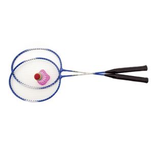 Badmintonové rakety kovové - modrá