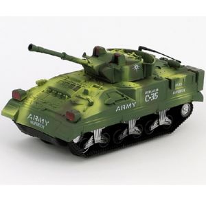 Bojový tank na setrvačník - šedá