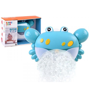 Bublinkový krab do vany s melodií modrý