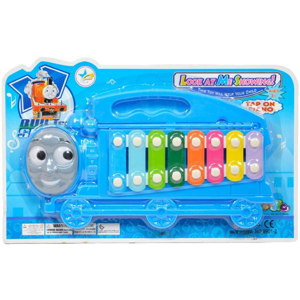 Cimbálky pro děti lokomotiva Tomáš - modrá