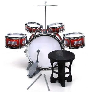 Dětské bicí nástroje 5 dílny se židlí