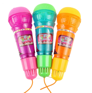 Dětský echo mikrofon se světlem - fialová