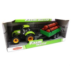 Detský farmársky traktor s vlečkou