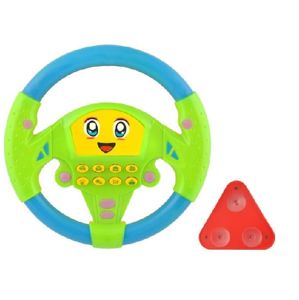 Dětský volant s přísavkou - zelenomodrá