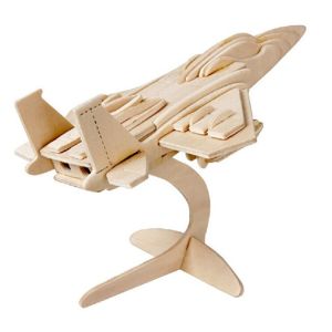 Dřevěné 3D puzzle - letadlo - Eurofighter