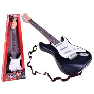 Elektrická rocková kytara černá