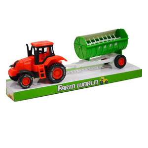 Farmářský traktor s vlečkou 22 cm - s cisternou