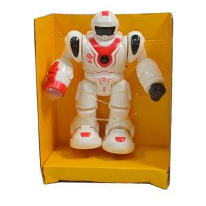 Interaktivní robot na baterie - bílo červená