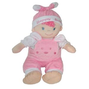 Látková panenka-miminko 25 cm - růžová