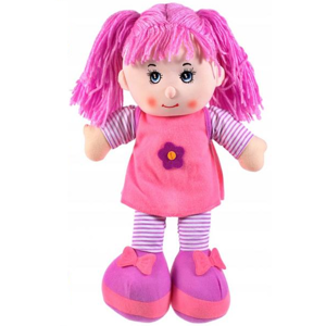 Látková panenka Majka 35 cm - fialová