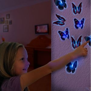 LED motýl s přísavkou