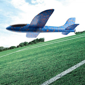 Letadlo polystyrenové 35 cm - fialová
