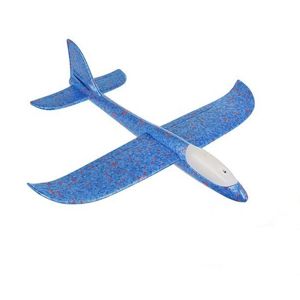 Letadlo polystyrenové LED 46 cm - modrá