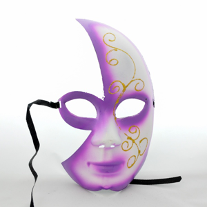 Maska na půl obličeje - fialová