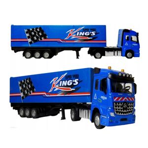 Modrý kamion s přívěsem