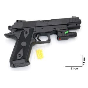 Pistole na kulky s laserovým zaměřovačem 21 cm