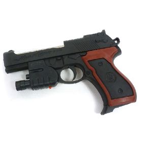 Pistole na kulky s laserovým zaměřovačem
