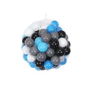 Plastové míčky do bazénku 100 ks / 5 cm: šedo - modré
