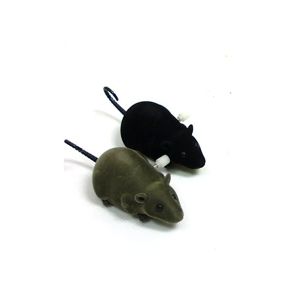 Plyšová myška na natáčení - černá