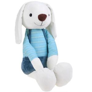 Plyšový králík v šortkách modrý 60 cm