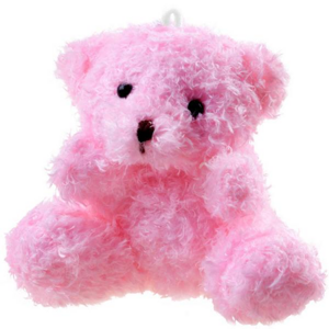 Plyšový medvídek 10 cm růžový