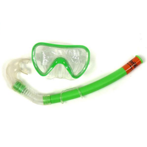 Potápěčské brýle s trubicí - zelená