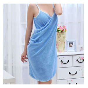 Ručníkové šaty - univerzální velikost - modrá