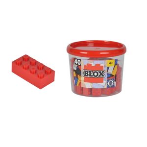 Simba Blox kostky 40 ks - červená
