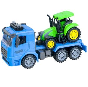Nákladní auto + traktor - modrá