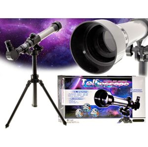 Teleskopický dalekohled na stativu - šedá
