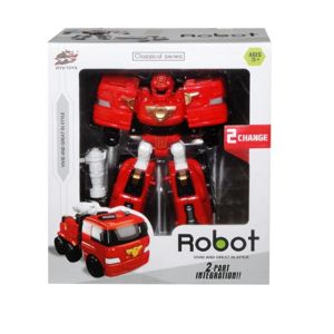 Transformer - Robot hasič - červená