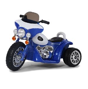 Tříkolová elektrická motorka modrá