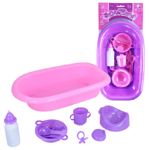 Vanička pro panenky 39 cm - fialová