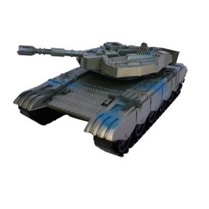 Vojenský tank na setrvačník 30 cm - šedá