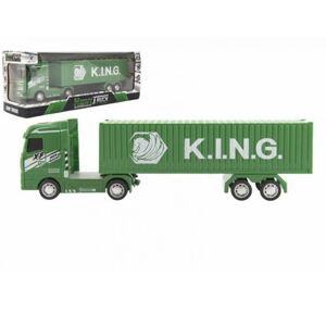 Zelený kamion s kontejnerem 30 cm